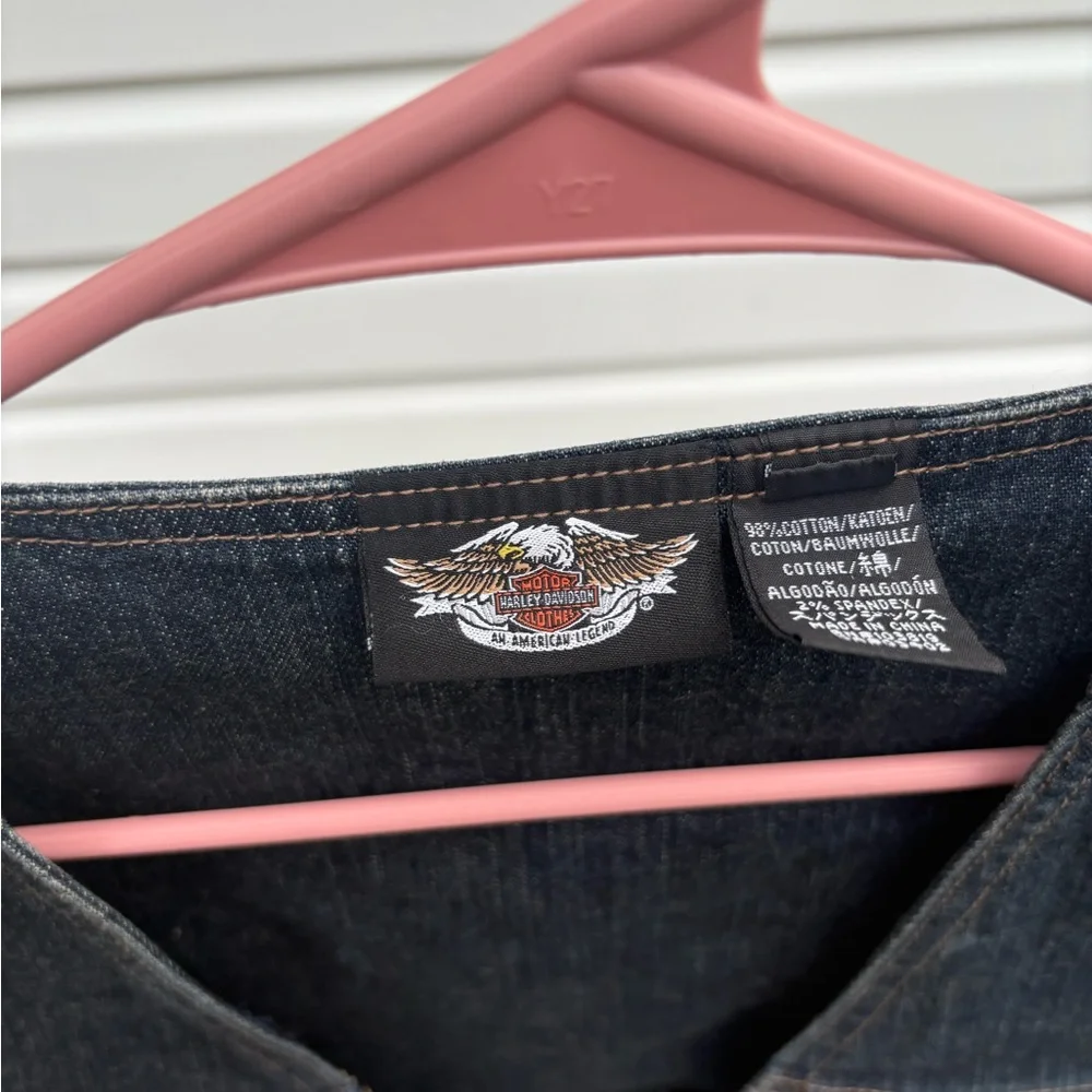 Harley-Davidson sleeveless denim